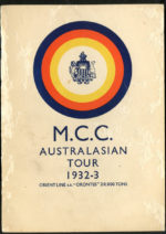 1932-33 Orient Line MCC Australasian tour + Bill Bowes insert