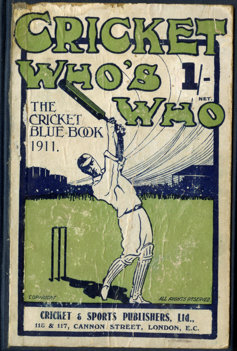 1911 Cricket who's who, the cricket blue book, edited by HV Dorey