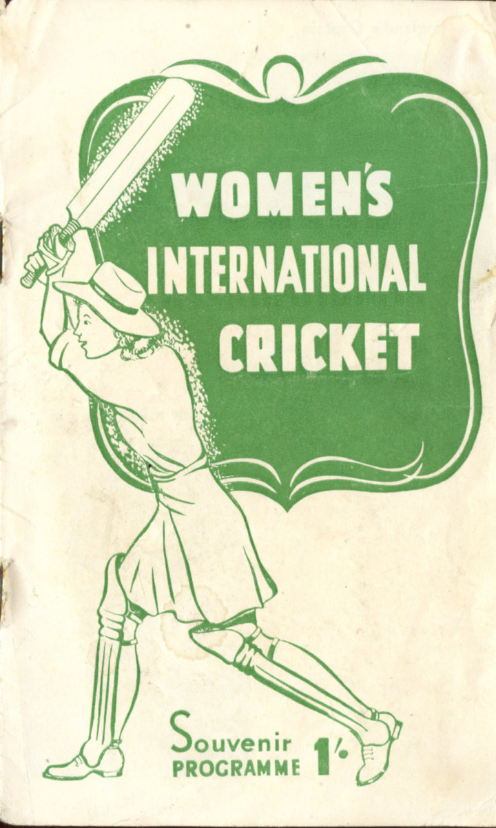1948-49 Women's International Cricket, souvenir program, MCG Test