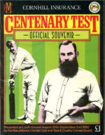 1980 Cornhill Insurance Centenary Test brochure & scorecard