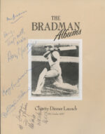 Bradman Albums charity dinner launch program 5 Oct 1987 signed x5