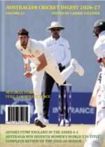 2026-27 Cricket Digest, edited by Lawrie Colliver, posting November