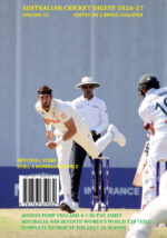 2026-27 Cricket Digest, edited by Lawrie Colliver, Vol 15, new